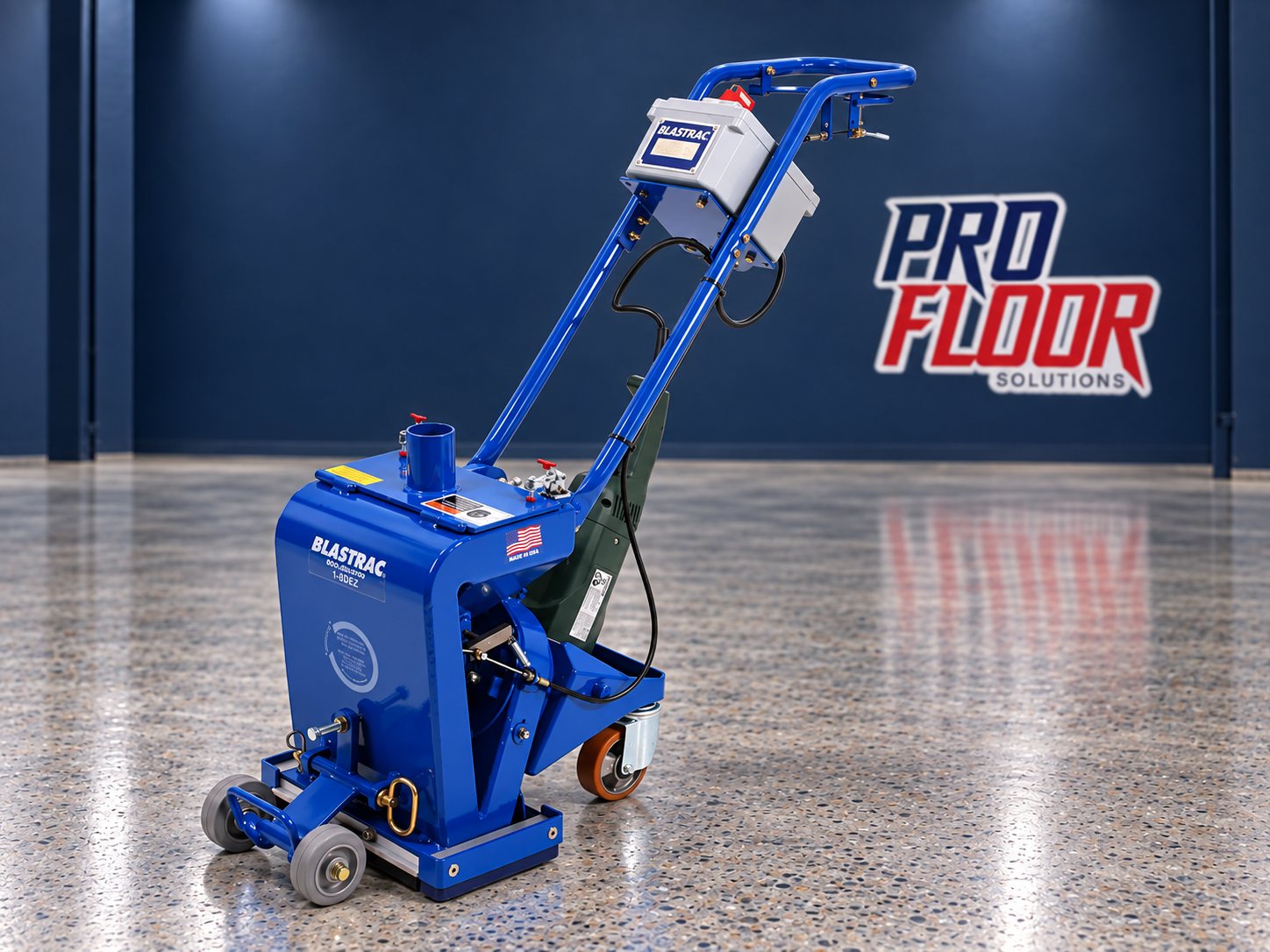 Blastrac 1-8DEZ 110V Blaster rental - ProFloor Solutions, Kalamazoo, MI